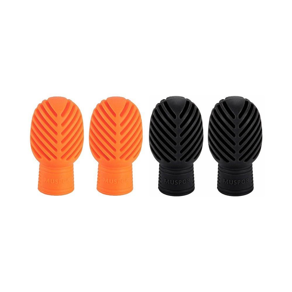 Đầu gậy trống ODAKA, Đầu thực hành cần trống im lặng bằng silicon, 2 chiếc giảm chấn Tắt tiếng Phụ kiện gõ cho người mới bắt đầu