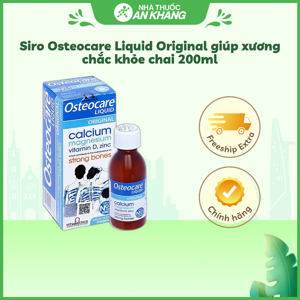 Siro Osteocare Liquid Original giúp xương chắc khỏe chai 200ml