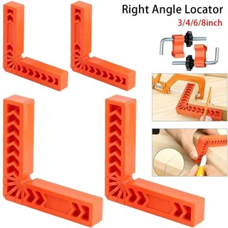 1 Bộ Thước Góc Phải, Dụng Cụ Chế Biến Gỗ Hình Chữ L 90° Dụng cụ định vị, Kẹp góc cố định bằng nhựa 3 / 4 / 6 / 8 inch bền bỉ Kẹp góc 90 độ cho hộp Tủ Khung ảnh