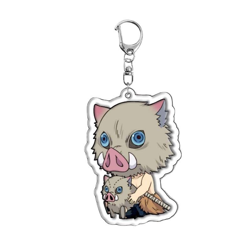 Kẻ giết quỷ: Kimetsu no Yaiba, Tanjiro, Nezuko, móc khóa acrylic, thiết bị ngoại vi hoạt hình mặt dây chuyền, hàng hóa