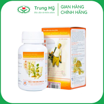 [Chính hãng] Hoàng Thống Phong hộp 60v - Hỗ trợ cho người bị gút, giúp giảm cơn đau, giảm acid uric