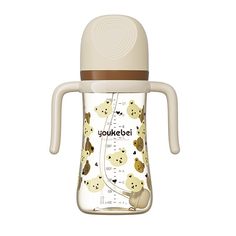BìNh SữA Cho Bé 300ML Chống Rơi Hoa Văn Dễ Thương Chống Đầy Hơi Độ Nhạy Nhiệt Độ Và Đổi Màu