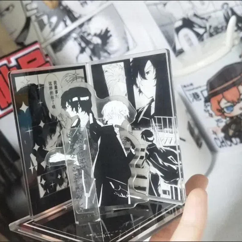 Bungo Stray Dogs Acrylic Để Bàn Trang Trí - Quà Tặng Hình Anime 10cm Cho Bạn Bè