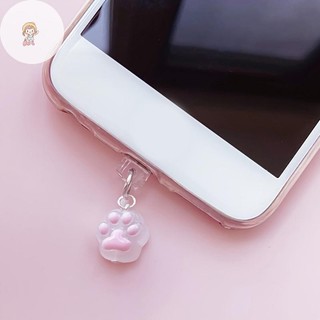 TWE Điện Thoại Bụi Cắm Móng Vuốt Dễ Thương Phụ Kiện Điện Thoại Mặt Dây Chuyền Trang Trí Cho Giao Diện Sạc TypeC VN