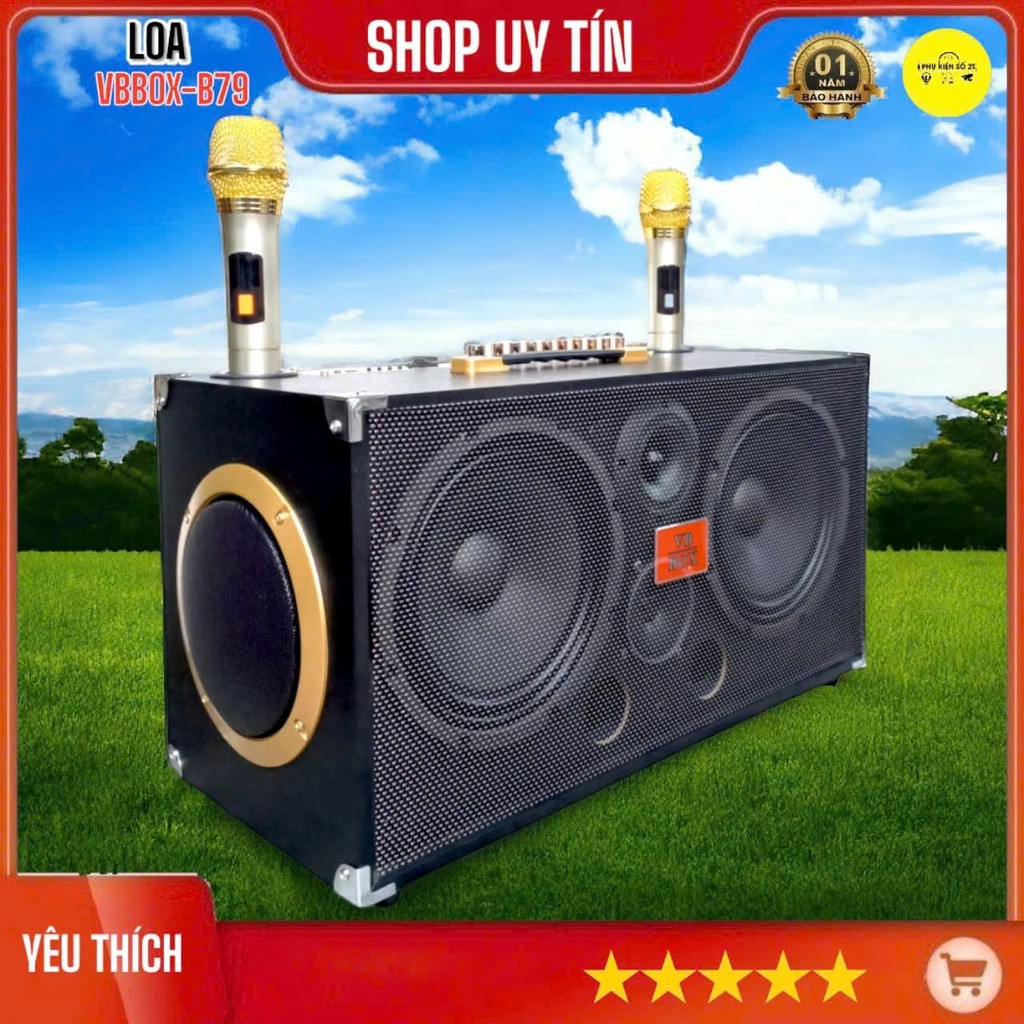 Loa Karaoke Xách Tay VBBOX B79 6 Đường Loa 2 Bass 2 Trung 2 Treble 400w ...