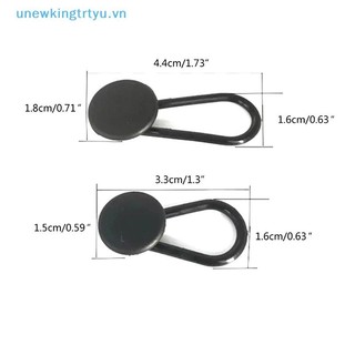 Unewtyu 5 Nút mở rộng quần 15mm / 18mm Bộ mở rộng eo linh hoạt cho quần jean màu đen Quần bà bầu Kéo dài nút cao su VN