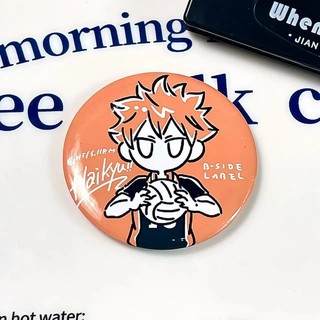 Haikyuu!! Hinata kageyama Tendo Satori Ushijima Kenma Manga Huy Hiệu Nút Thổ Cẩm Chân Cosplay Bộ Sưu Tập Đồ Chơi Túi Trang Trí Quà Tặng
