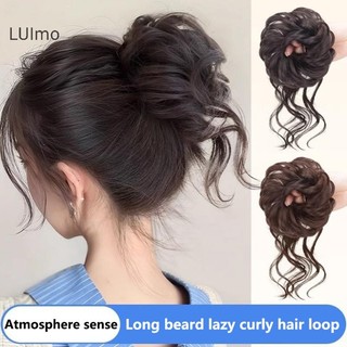 Luimo Tóc Giả Xoăn Bun Lông Tơ Sống Động, Co Giãn, Đuôi Ngựa, Tạo Kiểu, Phần Tóc Nối Cho Nữ SBS