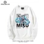 Cotton Size Lớn Dài Tay Hatsune Miku Thu Đông Nam Nữ Plus Nhung Mỏng Phong Cách Cổ Tròn In Hình Tất Cả Trận Đấu