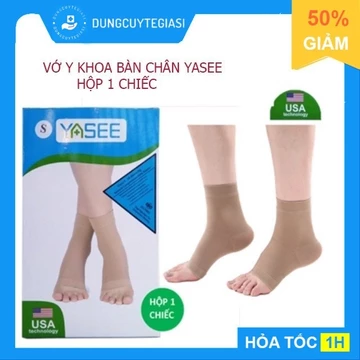 [Hỏa tốc-HCM]Vớ Bàn Chân, Gót Chân Yasee (Màu Da Hở Ngón, Hộp 1 Chiếc), vớ Y Khoa. tất suy giãn tĩnh mạch