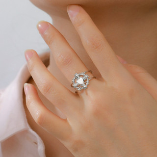 SKYRIM Nhẫn Chữ thập Vàng 18K, thép không gỉ, điều chỉnh được, trang sức sang trọng cho nữ