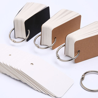 Flashcard Trắng 100 Tờ Kèm Khoen Tập Thẻ Ghi Chú Từ Vựng – Giấy Dày, Có Lỗ Bấm Sẵn – Dùng Học Ngoại Ngữ, Ôn Thi