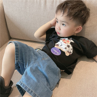 Quần short denim mỏng cho bé trai mùa hè