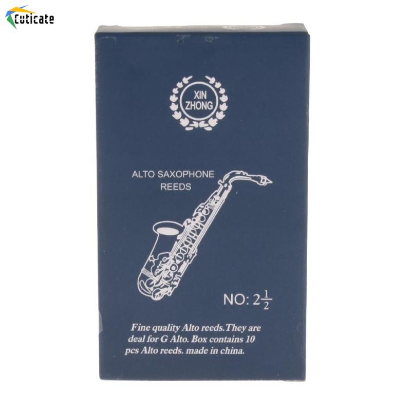 Chuyên Nghiệp 10 Miếng 2 1 / 2 Alto Saxophone Sax Reeds Gió Phần Nhạc Cụ