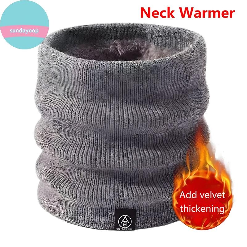 Sund Khăn Dệt Kim Mùa Đông Ấm Áp Snood Khăn Chắc Chắn Dày Len Cổ Ấm Unisex Nam Cổ Khăn Vòng Nữ Chui Đầu Khăn VN