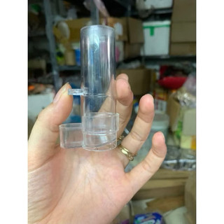 Cóng uống nước (cóng hình tròn) cho chim Vành Khuyên, Hút mật chất liệu mica cao cấp phụ kiện lồng chim MK