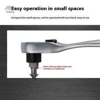 ELBBKG Ratchet Cờ Lê Đầu 1 / 4 "72 Răng Phát Hành Nhanh Ổ Cắm Bộ Lục Giác Mô-men Xoắn Dụng Cụ Cho Ô Tô Mới DIY Sửa Chữa Tay