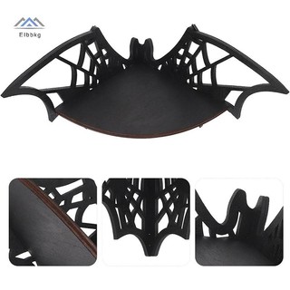ELBBKG Bát Góc Kệ Nổi Góc Gỗ Bát Treo Tường Gothic Trang Sức Trưng Bày Kệ Halloween Kệ Trang Trí Cho Gia Đình Mới