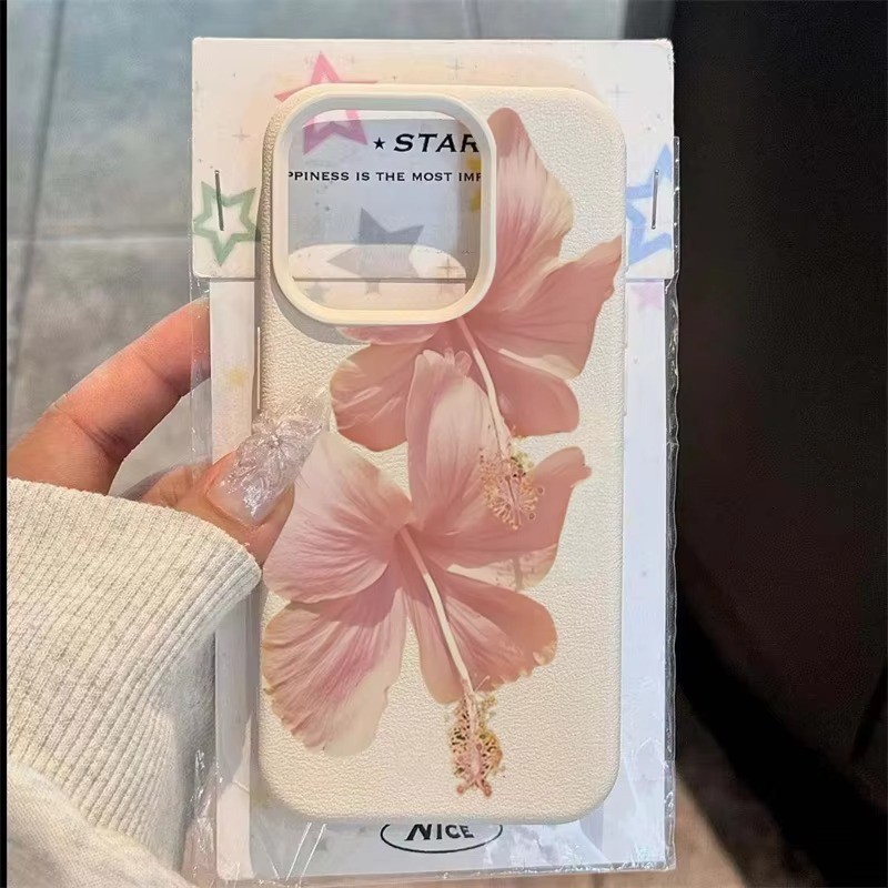 Dành Cho iPhone 11 16 15 Pro Max 16e 14 11 12 13 15 Pro XR XS Max X 14 Plus Tranh Sơn Dầu Họa Tiết Hoa Lichee Mềm Siliocne Chống Sốc