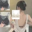 Áo ngực vô hình dành cho nữ AWNGD, Áo ngực Cotton U Plunge Nylon thoáng khí, Backless Không khung thép Brassiere Nữ Cô gái