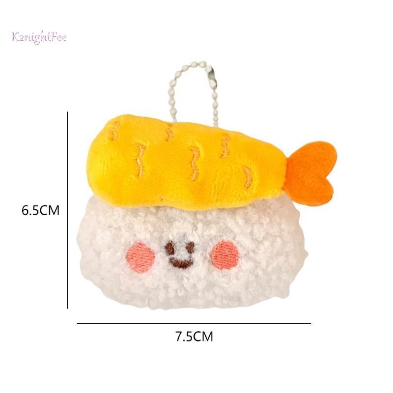 K2nightFee Dễ Thương Sang Trọng Mảnh Món Ăn Ngon Sushi Móc Khóa Ba Lô Đồ Trang Trí Mặt Dây Chuyền Búp Bê Trang Trí Phụ Kiện Sáng Tạo Móc Khóa Quà Tặng VN