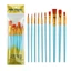 Treeling 10 Chiếc Nghệ Sĩ Paintbrush Bàn Chải Acrylic Bàn Chải Sơn Cho Tranh Màu Nước