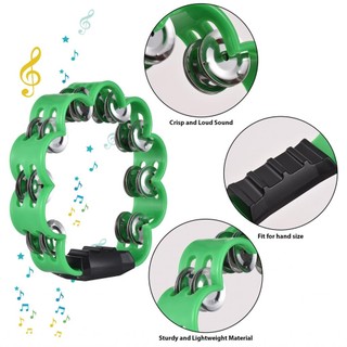 Btuty Tambourine cho người lớn dễ chịu Jingle Sound Hand Cranked Bell Rings