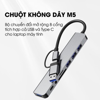 Bộ chia cổng HUB USB TypeC 3.0 8-in-2 tốc độ cao SIDOTECH - Mở rộng 8 port SD TF 3.5mm tương thích đa thiết bị tiện lợi