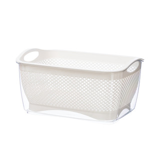 Bộ rổ nhựa chữ nhật 2 lớp kèm chậu Hokori Việt Nhật - MS:2381/ 2382/ 2383