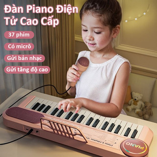 【BabyJoy】Đàn Piano Điện Tử Cao Cấp Với 37 Phím Bấm,Đàn Organ Kèm Mic Hát Chất Liệu ABS An Toàn,Đàn Organ Đa Năng