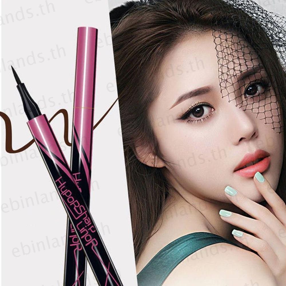 Bút kẻ mắt dạng lỏng màu đen EBINLANDS, Bút kẻ mắt khô nhanh, Trang điểm làm đẹp không thấm nước Không nở Dụng cụ mỹ phẩm Bút kẻ mắt màu đen Mỹ phẩm mắt