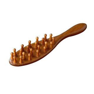 Tay Cầm Dài Gỗ Đàn Hương Kinh Tuyến Lược Massage Chống Rụng Tóc Hộ Gia Đình Lược Bụng Vai Cổ Đầu Toàn Thân Nạo vét Woo