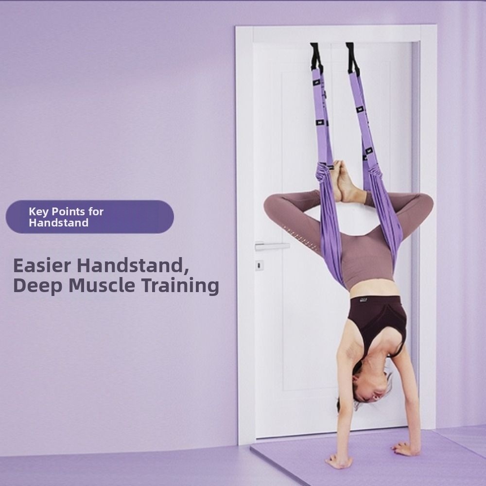 JSJING Dây đeo tập yoga trên không dành cho nữ, Giá đỡ cửa phụ trợ treo võng tập yoga trên không, Dây đeo kéo dài Yoga trên không có thể điều chỉnh