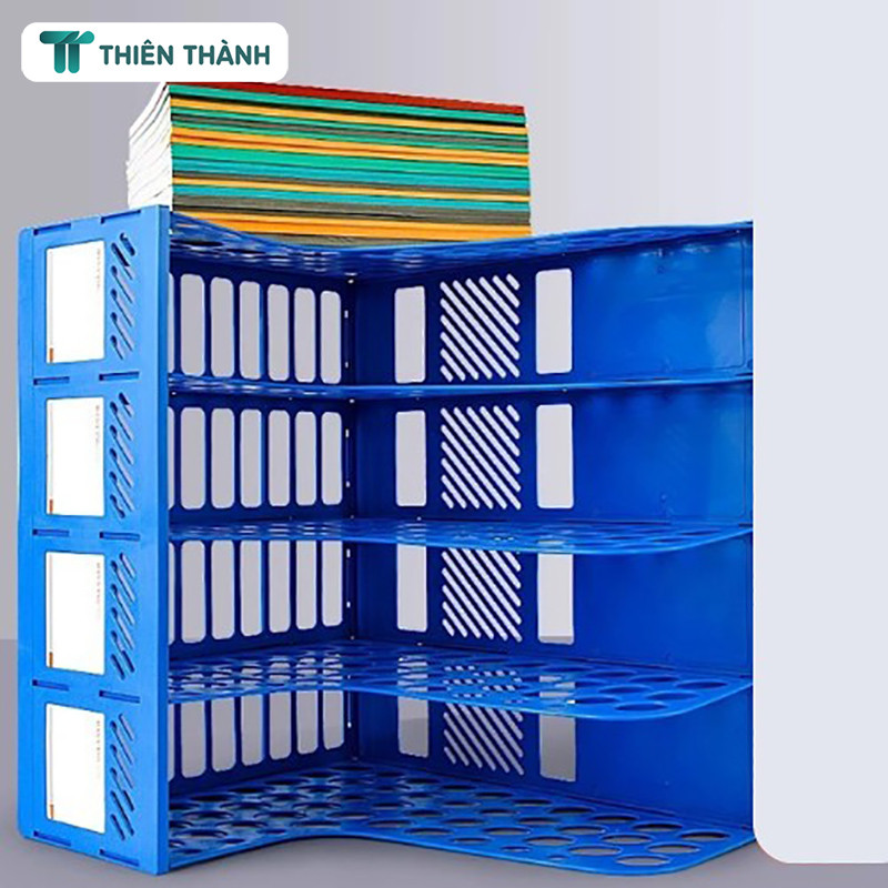 Khay Đựng Tài Liệu 3/4 Ngăn - Kệ Hồ Sơ Văn Phòng Phẩm, Khay Đựng Giấy Tờ, Sách Vở Tiện Lợi Cho Học Sinh/Văn Phòng