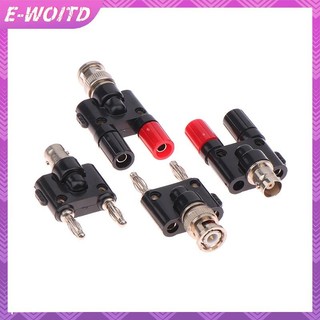E-woitd 1 Bộ Chuyển Đổi BNC Sang Chuối Nam Cắm & Nữ Jack Chuối Nữ Ổ Cắm Ràng Buộc Bài RF Coax Bộ Chia Đồng Trục HNVN