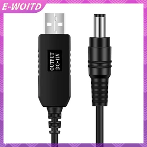 Đầu nối cáp WiFi sang cáp E-WOITD Bộ chuyển đổi tăng cường cáp USB 5V sang 12V Dây tăng cường cho bộ định tuyến Wifi Modem loa quạt HNVN