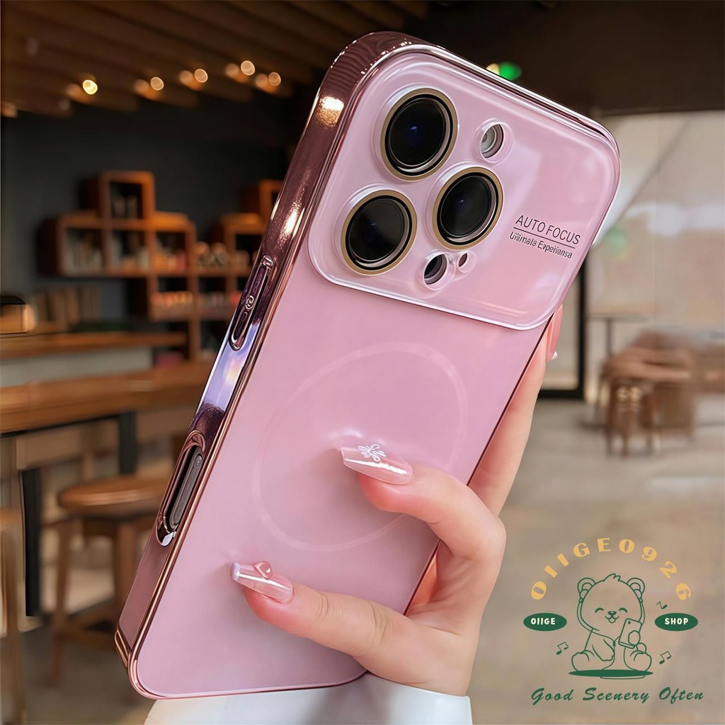 Ốp điện thoại từ tính mờ AG acrylic iphone16 Pro Max 15 14 13 12 11 cho vỏ iPhone PC + TPU Vỏ cứng chống sốc