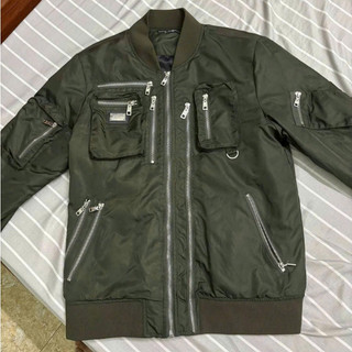 Áo Khoác Gió Dê Gà 12 Khóa .Double - Six. Áo Bomber  2 Lớp Dày Dặn Dáng Rộng