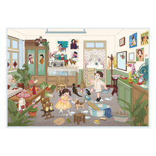 ENWEI 5 Chiếc [Retro Vintage Series] Nhãn Dán Phong Cảnh 3D Chất Liệu Chống Thấm Nước Kích Thước Lớn Phong Cách Hoạt Hình Sổ Lưu Niệm Tạp Chí Người Lập Kế Hoạch Trang Trí Văn Phòng Phẩm Nhãn Dán
