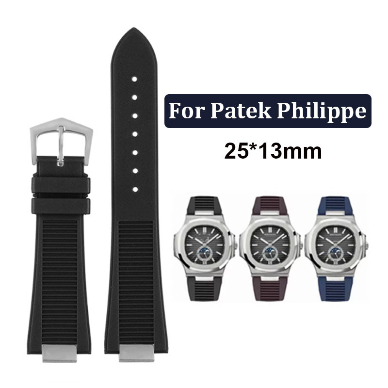 GANYUU 316L Cinturino In Acciaio Inossidabile Per Patek Philippe Nautilus 5711/5726 orologio convesso solido acciaio uomini cinturino Accessori 25mm