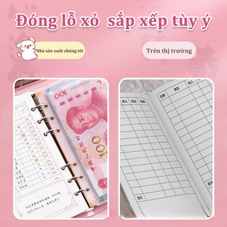 【BabyJoy】Sổ tiết kiệm đựng tiền 100 phong bì,Sổ tiết kiệm tiền mặt,sổ thử thách tiết kiệm,thể tái sử dụng