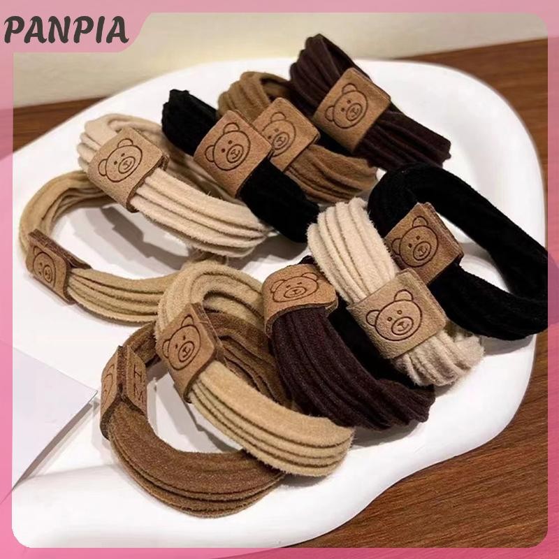 PNPIA-Có Độ Đàn Hồi Cao Dày Đầu Dây Buộc Tóc Gấu Dễ Thương Dây Cao Su Nữ Phụ Kiện Tóc
