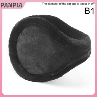 PANPIA-Thicken Mùa Đông Unisex Tai Nghe Lông Cừu Ấm Hơn Earmuff Ấm Áp Sang Trọng Vải Bịt Tai Bao Earwarmers Earlap Warmer Bảo Vệ Tai
