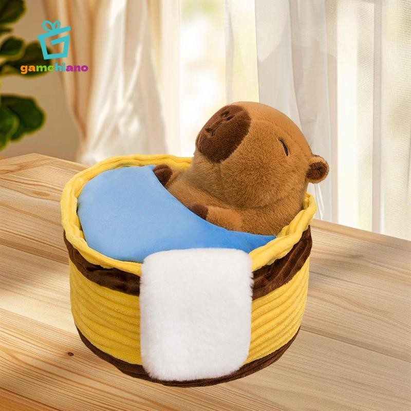 Gamchiano Capybara Đồ chơi sang trọng, Búp bê sang trọng Capybara, Đồ chơi sang trọng Capybara Trang trí phòng trẻ em
