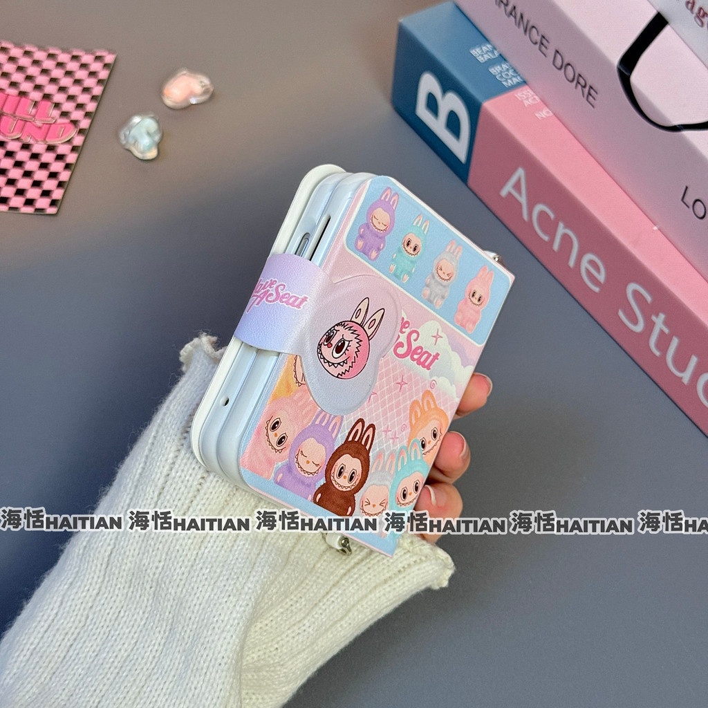 Thích Hợp Cho Samsung Galaxy ZFlip7 5G Sáng Tạo Phim Hoạt Hình Flipcover Vỏ Điện Thoại Dây Gấp Vỏ Cho zflip6 zflip5 zflip4 zflip3 Mixflip N3flip Vỏ Bảo Vệ