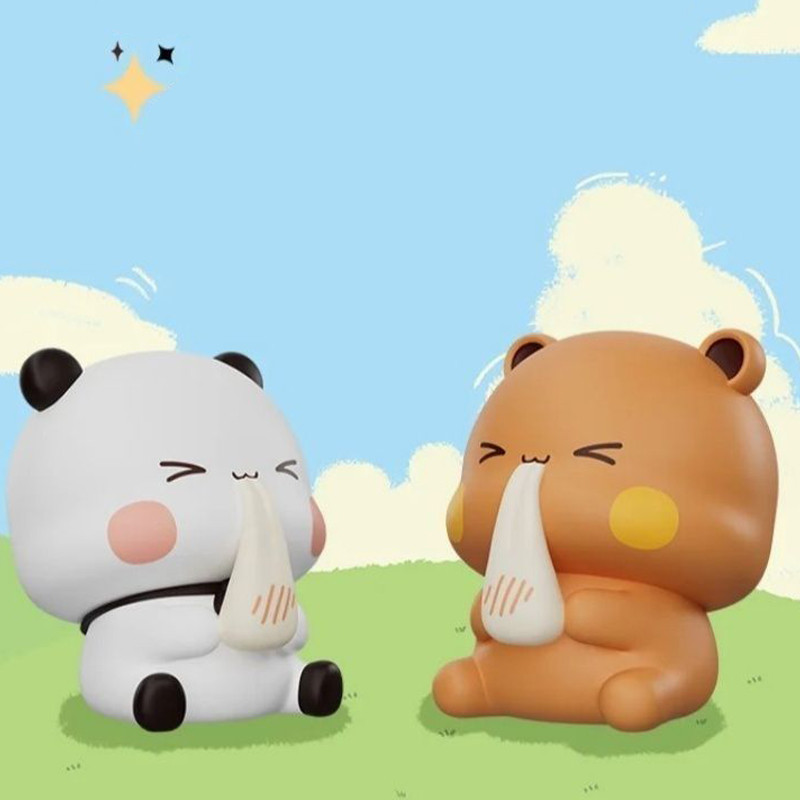 8 Cái / bộ Micro Kích Thước Yier Và Bubu Hàng Ngày Làn Sóng Thứ Hai Hợp Thời Trang Chơi Mini Để Bàn Trang Trí Cô Gái Dễ Thương Quà Tặng Đồ Chơi