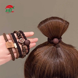 Đai buộc tóc cao độ đàn hồi tốt, bền, dành cho đuôi ngựa, bộ 5 cái