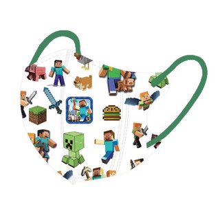 Kid Mask3D Minecraft 3 ply - Khẩu trang thời trang chất lượng cao cho trẻ em 4-12 tuổi