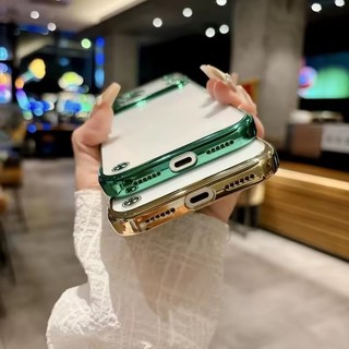 [JLK] Ốp Điện Thoại Trong Suốt Không Khung Mạ Cho iPhone 14 Plus 13 Mini 12 Pro Max Làm Mát Mỏng Trong Suốt Bìa Cứng