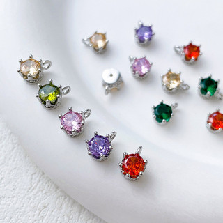 Trang sức handmade vàng mạ zircon trắng - mặt dây chuyền, vòng tay, bông tai
